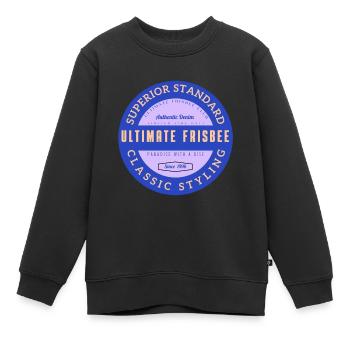 5 ulti authentisch - Kinder Premium Organic Sweatshirt - Schwarz - Vorne - AI Model Kid Female (0cm)