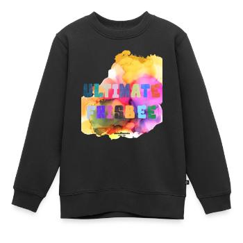 3 ulti flamme - Sweat Premium enfant bio - noir - Devant - AI Model Kid Female (0cm)