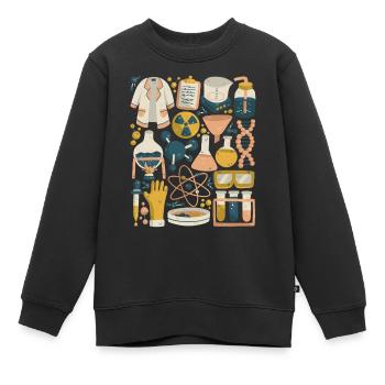 Chemistry - Kids Premium Organic Sweatshirt - black - Front - AI Model Kid Female (0cm)