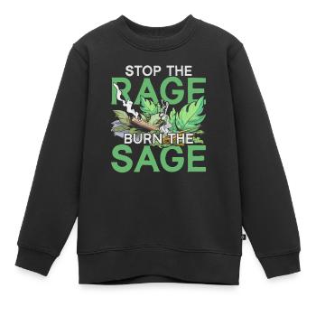 Fumigation d’appartement par la fumée - Sweat Premium enfant bio - noir - Devant - AI Model Kid Female (0cm)