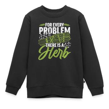 Fumigation d’appartement par la fumée - Sweat Premium enfant bio - noir - Devant - AI Model Kid Female (0cm)