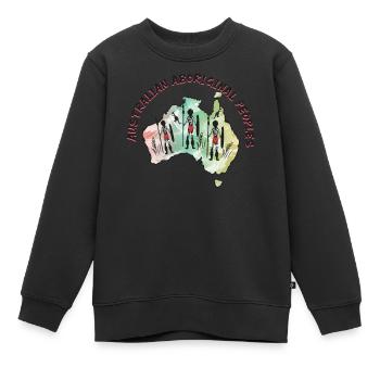 Aboriginal Peoples History - Kinder Premium Organic Sweatshirt - Schwarz - Vorne - AI Model Kid Female (0cm)