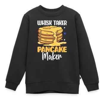Crêpes amusantes - Sweat Premium enfant bio - noir - Devant - AI Model Kid Female (0cm)