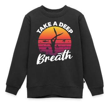 Plongée, Apnée Plongée, Apnée No Limit Apnée Apnée - Sweat Premium enfant bio - noir - Devant - AI Model Kid Female (0cm)