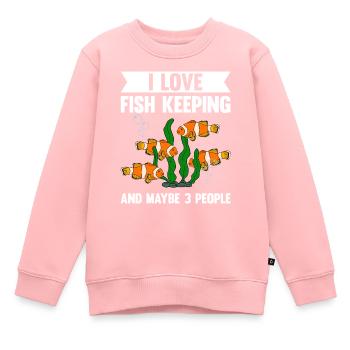 Aquaristics, Fish farming, Aquarists - Kids Premium Organic Sweatshirt - rose - Front - AI Model Kid Female (0cm)