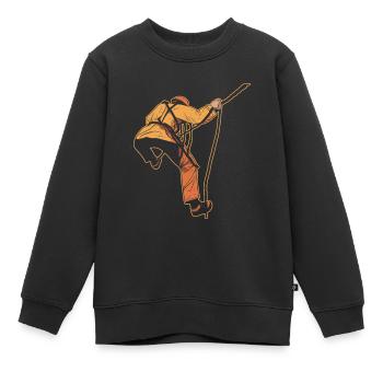 Klettern Kletterer - Kinder Premium Organic Sweatshirt - Schwarz - Vorne - AI Model Kid Female (0cm)