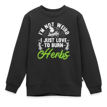 Fumigation d’appartement par la fumée - Sweat Premium enfant bio - noir - Devant - AI Model Kid Female (0cm)