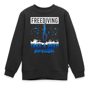 Plongée, Apnée Plongée, Apnée No Limit Apnée Apnée - Sweat Premium enfant bio - noir - Devant - AI Model Kid Female (0cm)