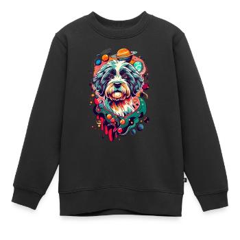 Besitzer oder Liebhaber eines portugiesischen - Kinder Premium Organic Sweatshirt - Schwarz - Vorne - AI Model Kid Female (0cm)
