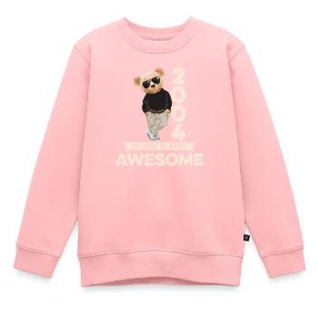 2004 Geburtstag Teddy Bär Being Awesome Orignal - Kinder Premium Organic Sweatshirt - Rosa - Vorne - AI Model Kid Female (0cm)