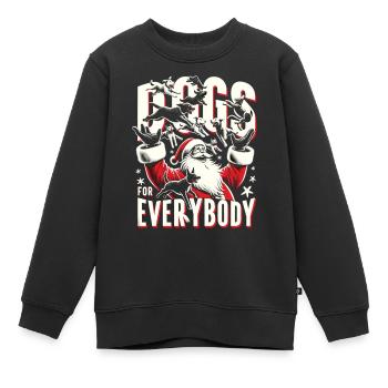 Chiens pour tous Propriétaires de chiens - Sweat Premium enfant bio - noir - Devant - AI Model Kid Female (0cm)