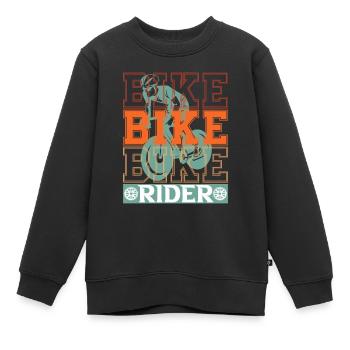 Rad Bike Fahrrad Mountainbike Fahrradkurier - Kinder Premium Organic Sweatshirt - Schwarz - Vorne - AI Model Kid Female (0cm)