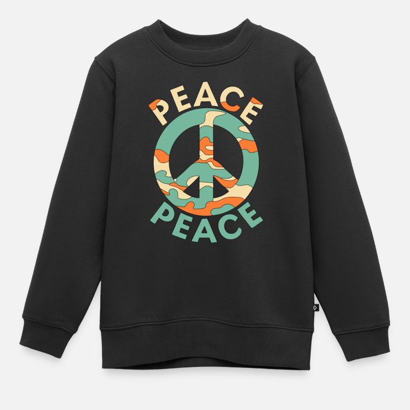 FRIEDE - Kinder Premium Organic Sweatshirt - Schwarz