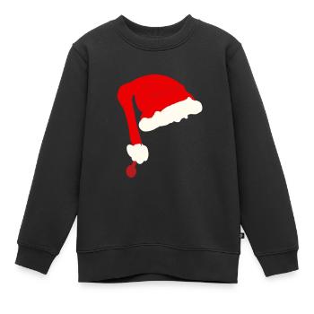 Charme de Noël - Sweat Premium enfant bio - noir - Devant - AI Model Kid Female (0cm)