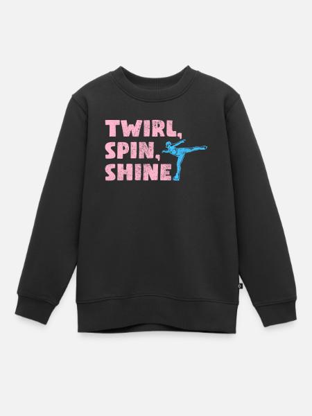 Eiskunstläuferin Eiskunstlauf Club Girl Eislauf - Kinder Premium Organic Sweatshirt - Schwarz