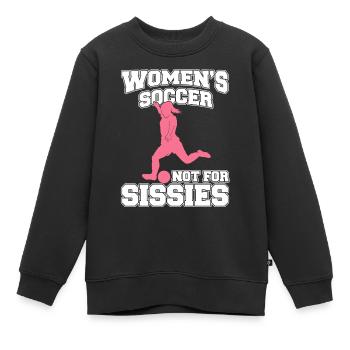 Soccer féminin, Soccer féminin, Soccer féminin - Sweat Premium enfant bio - noir - Devant - AI Model Kid Female (0cm)