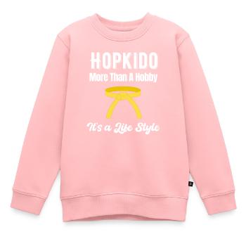 Le Hapkido est plus qu'un passe-temps, c'est un - Sweat Premium enfant bio - rose - Devant - AI Model Kid Female (0cm)