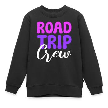 Road Trip Crew Reisender - Kinder Premium Organic Sweatshirt - Schwarz - Vorne - AI Model Kid Female (0cm)