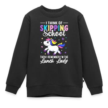 Cafeteria-Besatzung - Kinder Premium Organic Sweatshirt - Schwarz - Vorne - AI Model Kid Female (0cm)