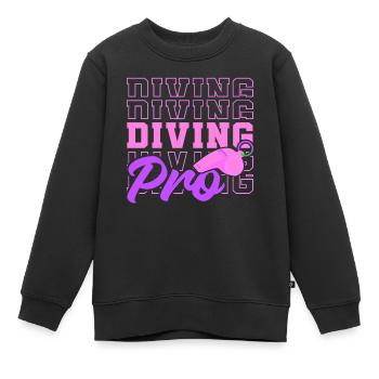Soccer féminin, Football féminin, Football féminin - Sweat Premium enfant bio - noir - Devant - AI Model Kid Female (0cm)