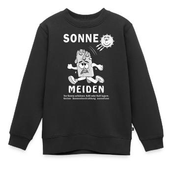 SONNE MEIDEN - Kinder Premium Organic Sweatshirt - Schwarz - Vorne - AI Model Kid Female (0cm)