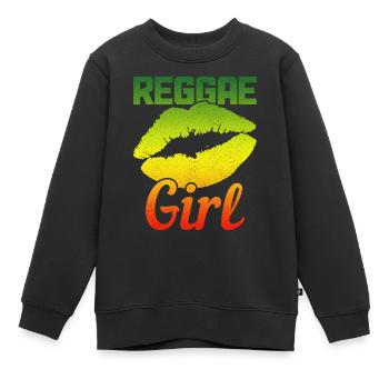 Reggae Musik Rastafari Jamaika - Kinder Premium Organic Sweatshirt - Schwarz - Vorne - AI Model Kid Female (0cm)