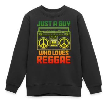 Reggae Musik Rastafari Jamaika - Kinder Premium Organic Sweatshirt - Schwarz - Vorne - AI Model Kid Female (0cm)