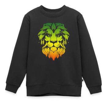 Reggae Musik Rastafari Jamaika - Kinder Premium Organic Sweatshirt - Schwarz - Vorne - AI Model Kid Female (0cm)