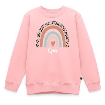 Cpa Rainbow Leopard Lustige Cpa-Anerkennung - Kinder Premium Organic Sweatshirt - Rosa - Vorne - AI Model Kid Female (0cm)