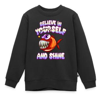 Soyez vous-même ! Confiance en soi, pensée positive, motivation - Sweat Premium enfant bio - noir - Devant - AI Model Kid Female (0cm)