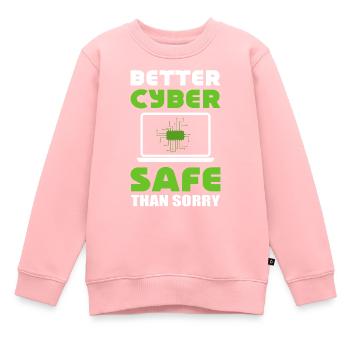 Internet-Sicherheit Softwareentwickler - Kinder Premium Organic Sweatshirt - Rosa - Vorne - AI Model Kid Female (0cm)