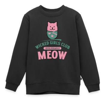 Frauenspruch - Girls Club - Lustiger Spruch - Kinder Premium Organic Sweatshirt - Schwarz - Vorne - AI Model Kid Female (0cm)