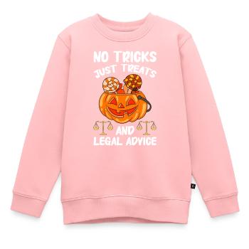 Rechtsanwalt Halloween Kürbis - Kinder Premium Organic Sweatshirt - Rosa - Vorne - AI Model Kid Female (0cm)