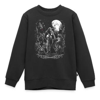 Cryptids Group - Kinder Premium Organic Sweatshirt - Schwarz - Vorne - AI Model Kid Female (0cm)