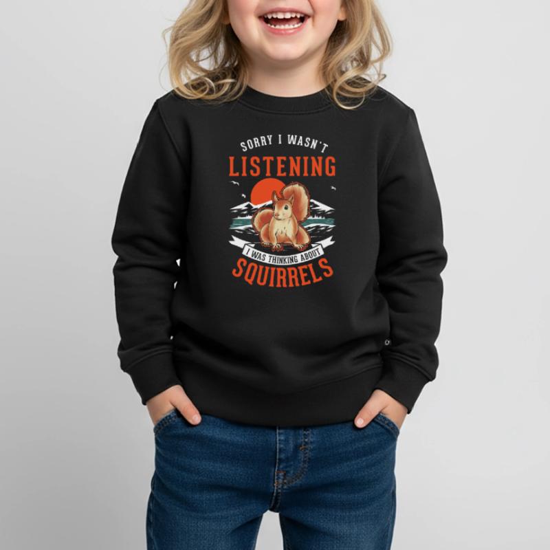 Eichhörnchen Geschenk Grauhörnchen Squirrel Kinder Premium Organic Sweatshirt