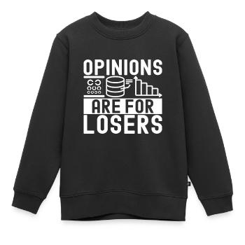 Analyste de données en science des données - Sweat Premium enfant bio - noir - Devant - AI Model Kid Female (0cm)