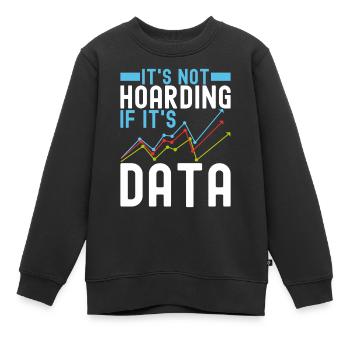 Analyste de données en science des données - Sweat Premium enfant bio - noir - Devant - AI Model Kid Female (0cm)