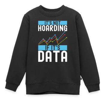 Analyste de données en science des données - Sweat Premium enfant bio - noir - Devant - AI Model Kid Female (0cm)