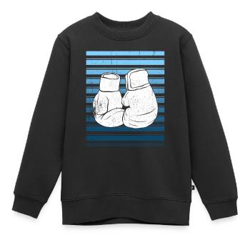 Kickboxen Kickboxer Kickboxing - Kinder Premium Organic Sweatshirt - Schwarz - Vorne - AI Model Kid Female (0cm)