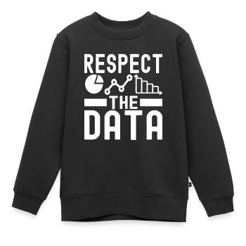 Analyste de données en science des données - Sweat Premium enfant bio - noir - Devant - AI Model Kid Female (0cm)