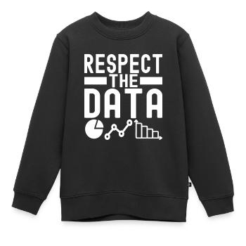 Analyste de données en science des données - Sweat Premium enfant bio - noir - Devant - AI Model Kid Female (0cm)