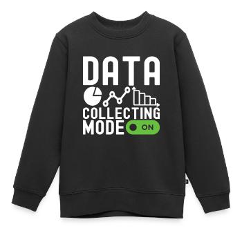 Analyste de données en science des données - Sweat Premium enfant bio - noir - Devant - AI Model Kid Female (0cm)
