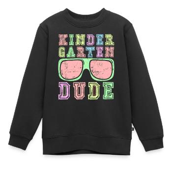 Kindergarten Dude Funny Pre School Bff Best Friend - Kids Premium Organic Sweatshirt - black - Front - AI Model Kid Female (0cm)