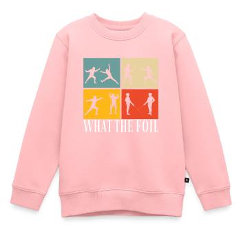 Fechten Fechtsport - Kinder Premium Organic Sweatshirt - Rosa - Vorne - AI Model Kid Female (0cm)