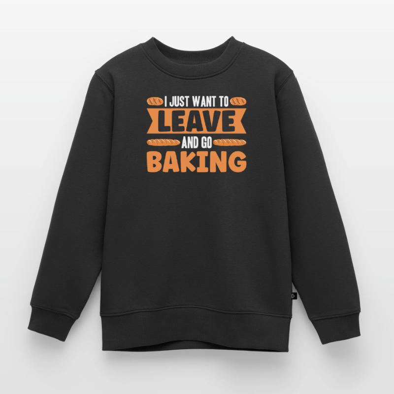 Baking Bread Bakery Bakery Bread Making Kids Premium Organic Sweatshirt