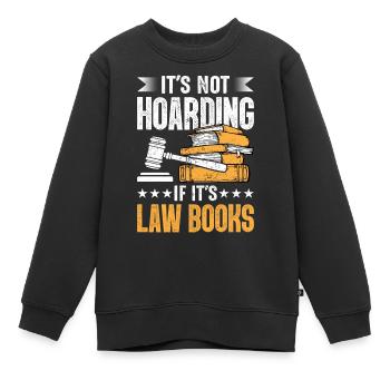Drôle d’étudiant en droit à la faculté de droit - Sweat Premium enfant bio - noir - Devant - AI Model Kid Female (0cm)
