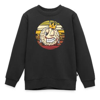 Golf Golfeurs Golfeurs - Sweat Premium enfant bio - noir - Devant - AI Model Kid Female (0cm)