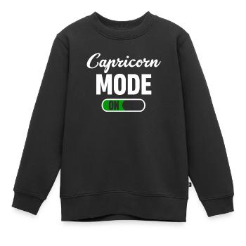 Steinbock-modus Für Lustige Horoskope - Kinder Premium Organic Sweatshirt - Schwarz - Vorne - AI Model Kid Female (0cm)
