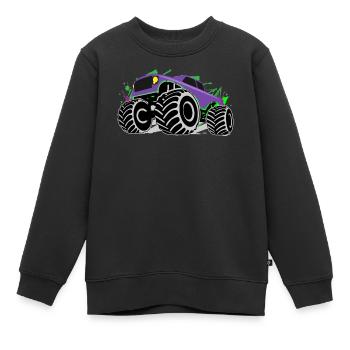 Grunge Monstertruck Action Geschenkidee - Kinder Premium Organic Sweatshirt - Schwarz - Vorne - AI Model Kid Female (0cm)