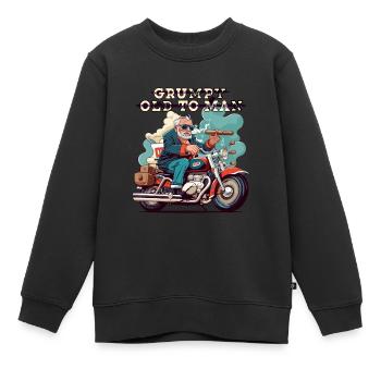VIEIL HOMME - Sweat Premium enfant bio - noir - Devant - AI Model Kid Female (0cm)
